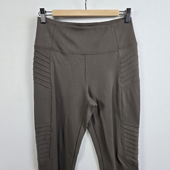 Athleta Delancey Moto Tight Size Medium Color Coffee House - Picture 4 of 14